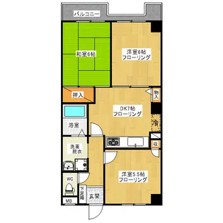 ボヌール青山【2階】の間取り