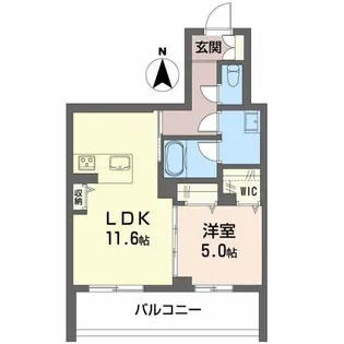 シャーメゾンComforza【2階】の間取り