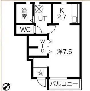 アヴァンスA【2階】の間取り
