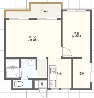 コーポアプリコット【2階】の間取り