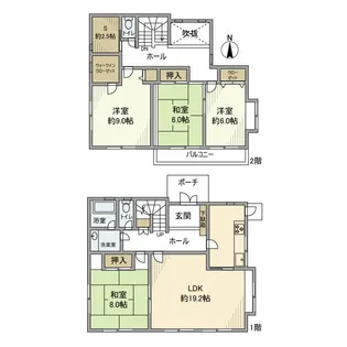 東京都町田市三輪緑山1【一戸建】の間取り