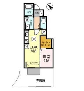 ホープヒルズII【1階】の間取り