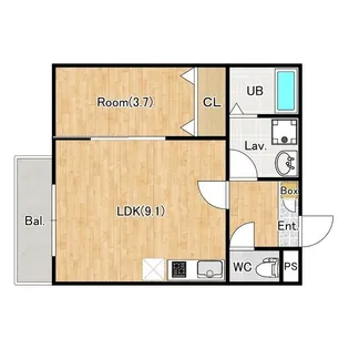 ジーメゾン春日部栄町【1階】の間取り