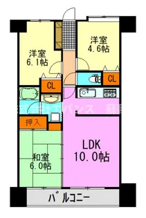 ダイアパレス京葉蘇我III【11階】の間取り