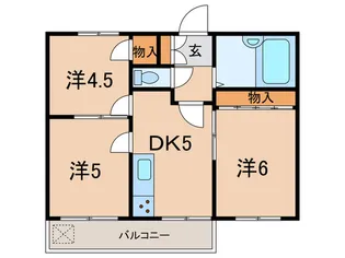 ドルフ西岡本【4階】の間取り