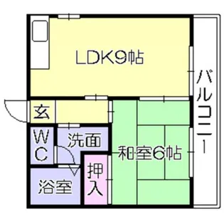 シティコーポ青峰【2階】の間取り
