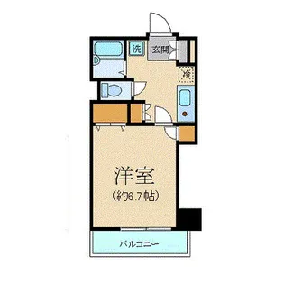 ヴェルト五反田西【2階】の間取り