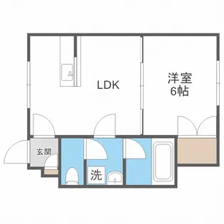 ドリームN26BLD【4階】の間取り