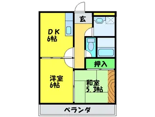 ブリ-ズK【4階】の間取り