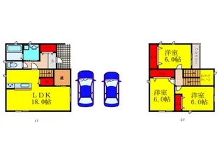 大阪府茨木市若草町【一戸建】の間取り