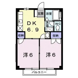 グリーンコーポ大神【2階】の間取り