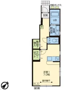 山形県山形市上町1【アパート】の間取り