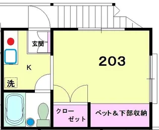 セイワハイツ【2階】の間取り