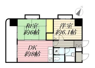 福岡県久留米市小頭町【マンション】の間取り