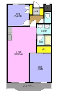 エクセレントシティ【2階】の間取り