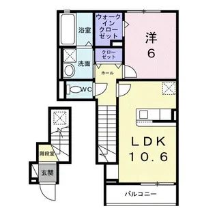埼玉県比企郡嵐山町大字菅谷【アパート】の間取り