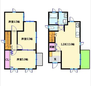 神奈川県横浜市栄区飯島町【一戸建】の間取り
