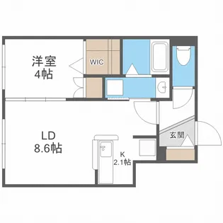 プルミエールメゾン琴似【3階】の間取り