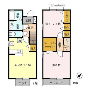 東京都東村山市久米川町4【一戸建】の間取り