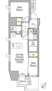 神奈川県横浜市中区不老町2【マンション】の間取り
