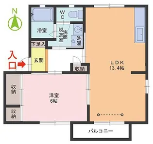 メゾンアイリス【1階】の間取り