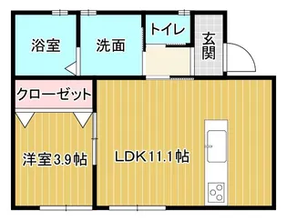 福岡県久留米市太郎原町【アパート】の間取り
