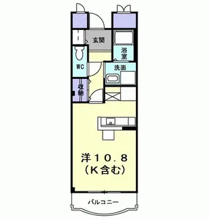 ル・ソレイユ桂川【1階】の間取り