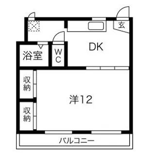 西町ハイツ 2号棟【3階】の間取り