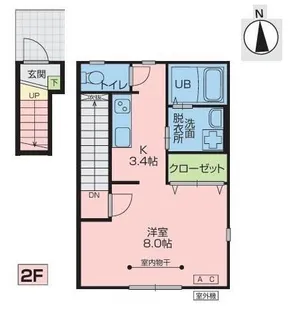 ブルック北上II【2階】の間取り