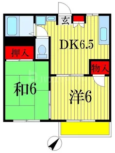 千葉県市川市高谷1【アパート】の間取り
