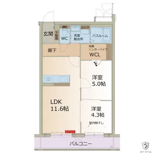 ラフォーレ西可児【2階】の間取り