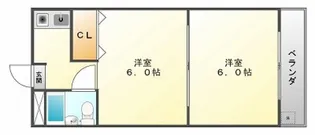 アペックスシティーV【5階】の間取り