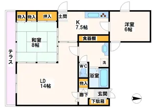 東京都世田谷区上祖師谷4【マンション】の間取り