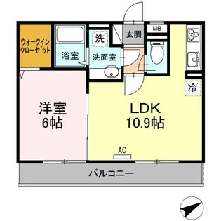 サンクエトワール磯子【1階】の間取り