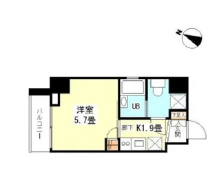 シンシア芝浦lunetta【5階】の間取り