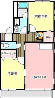 アクアスコヒジ【1階】の間取り