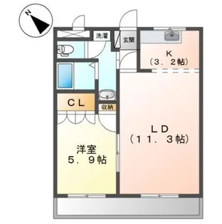 エンジョイライフ【3階】の間取り