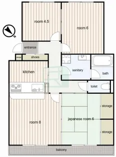 ペルル稲毛【3階】の間取り