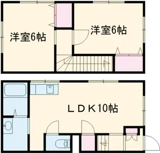 新潟県新潟市南区大通黄金6【アパート】の間取り