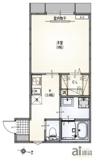東京都小平市小川東町1【アパート】の間取り