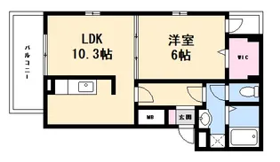 トレカーサ【1階】の間取り