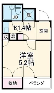 コパーズアプト宮前平【1階】の間取り