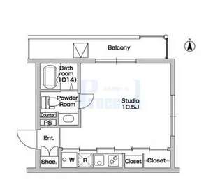 フェルトバーンハウス新江古田【2階】の間取り