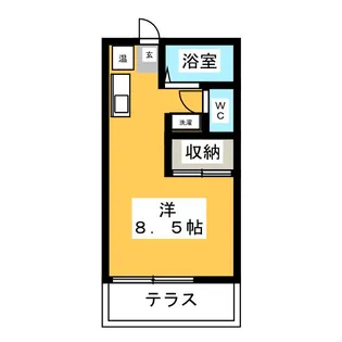 プチ本山【1階】の間取り
