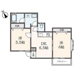サニーコート【2階】の間取り