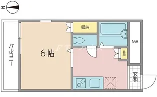 ローズパーク壱番館【3階】の間取り