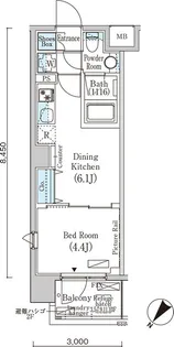 フルハウス赤羽【4階】の間取り