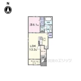 ベラーノ1【1階】の間取り