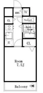 エクセリア中野坂上【3階】の間取り
