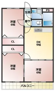 サンモール山下【2階】の間取り